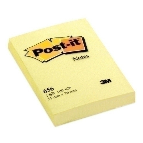 [656] BLOC  NOTAS POST-IT 656 AMARILLO 51X76 