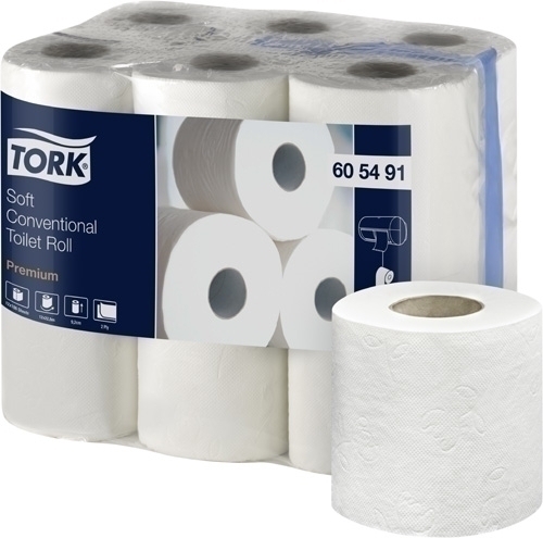 [605491] PAPEL TORK DOMESTICO PREMIUM SUAVE 2 CAPAS 22,9 METROS PACK 12 UNID.