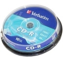  CD-R VERBATIM 322445 DATALIFE 52X 700MB BOB 10