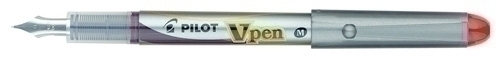 [SVP-4M-R] PLUMA PILOT SVP-4M-R  V-PEN SILVER ROJO