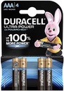 PILA DURACELL ULTRA AAA BLISTER 4 UN