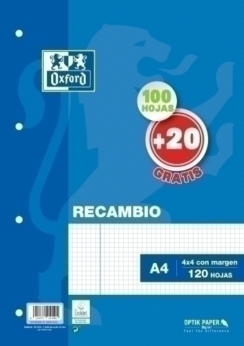 [100430208] RECAMBIO ENRI 100430208 OXF. SCHOOL A4 90