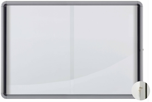 [1902571] VITRINA NOBO 1902571 PUERTA CORREDERA INTERIOR FONDO METAL 18 X A4 HOJAS 