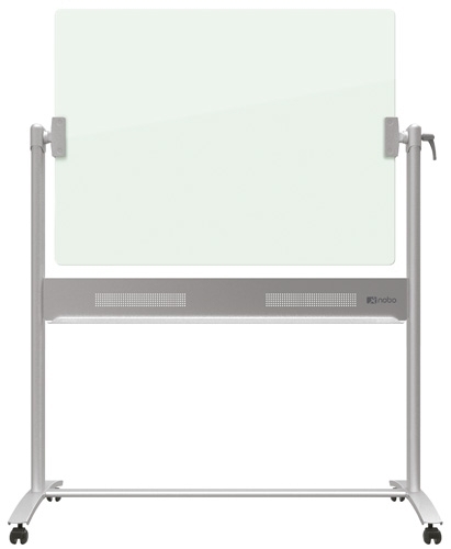 [1903943] PIZARRA NOBO 1903943 DIAMOND MAGNÉTICA CRISTAL MÓVIL 1200X900 MM PIVOTABLE VOLTEABLE BLANCO