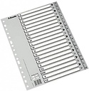 INDICE ESSELTE 47140 ABC PP GRIS A4 A-Z C/CART. B/N 