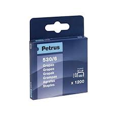 [77513] GRAPAS PETRUS 77513  MOD. 530/6 MM. C, 1200 U. COBREADA