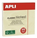 BLOC NOTAS APLI 10975 75x75 AMARILLO