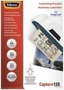 [5307407] FUNDA PLASTIFICAR A4 125 125µ BRILLO FELLOWES 5307407 CAJA 100 UNID.