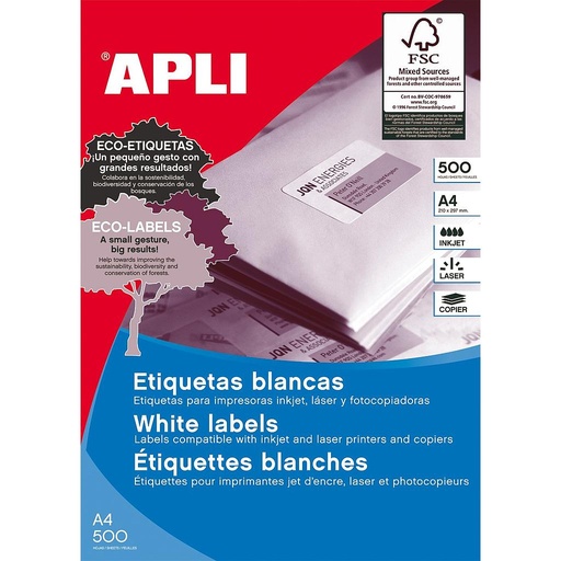 [1785] ETIQUETAS APLI 1785 105,0X 37,0 500H A4