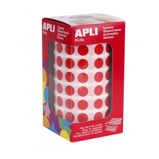 [4853] GOMETS APLI 4853 Ø 10,5MM REDONDOS ROJO 5192UN