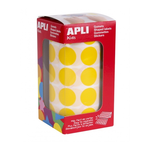 [4859] GOMETS APLI 4859 Ø 20MM REDONDOS AMARILLO 1770UN