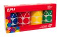 [10753] GOMETS APLI 10753 GEOMETRICOS XL COLOR. SURT. PACK 4 ROLLOS 5428UN