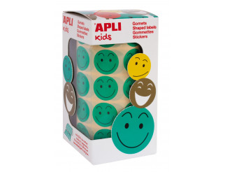 [14373] GOMETS APLI 14373 Ø 20MM REDONDOS VERDE SMILE 900UN