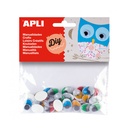 OJOS APLI 13059 MOVILES COLORES ADH. OVALADOS  40UN