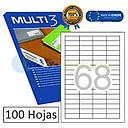 [10490] ETIQUETAS MULTI 3 10490 48.5X16.9 MM. 10