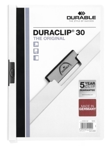 [2200-02] CARPETA DURACLIP 2200-02 30 H A4 BLANCO
