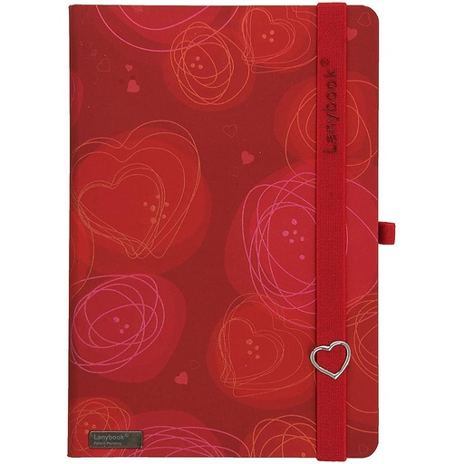 [LA14B106] CUADERNO LANYBOOK LA14B106 DREAMY LOVE A6 LINEA ROJO