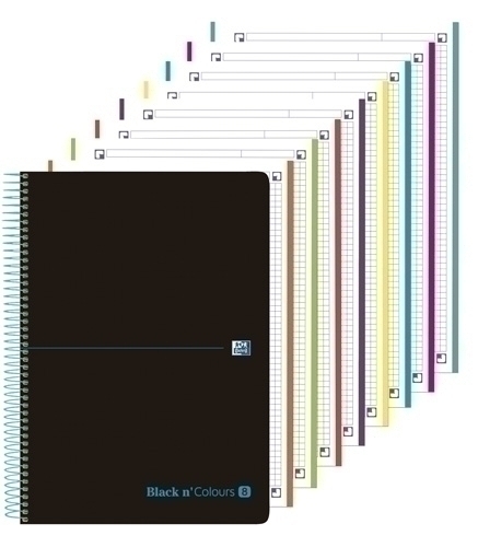 [400088489] CUADERNO OXFORD 400088489 EBK8 B&C ESP A4+ 160H 90G 5X5 NEGRO