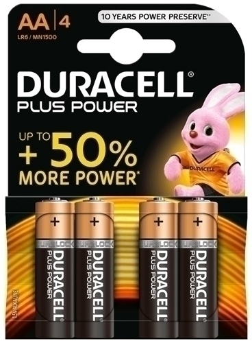 [940279] PILAS DURACELL 940279 PLUS AA BLOISTER 4 UNID.