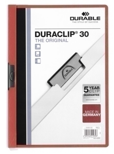 [2200-03] CARPETA DURACLIP 2200-03 30 H. ROJO