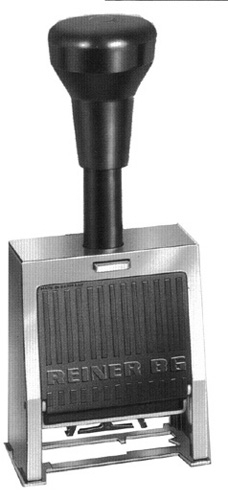 [ERB6] NUMERADOR REINER B6 123456 6 BANDAS METALICO